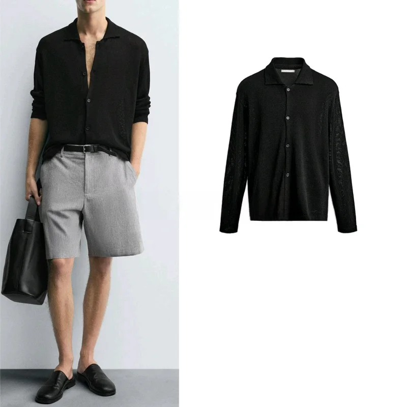 New Autumn Men's Casual Knitted Long Sve Collar Open Cardigan Lightweight Loose Fit Polyester Fiber Daily Wear
New Autumn Men's Casual Knitted Long Sve Collar Open Cardigan Lightweight Loose Fit Polyester Fiber Daily Wear