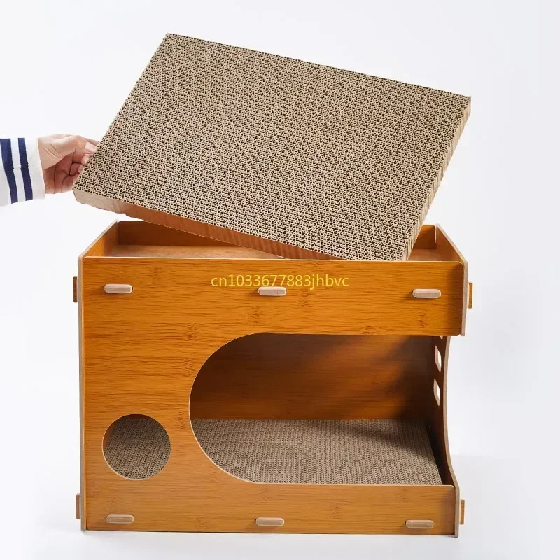 DIY Solid Wood Cat's House Detachable Cat Bed All Season Breathable Corrugated Paper Cats Nest Pets Supplies Pets House
DIY Solid Wood Cat's House Detachable Cat Bed All Season Breathable Corrugated Paper Cats Nest Pets Supplies Pets House