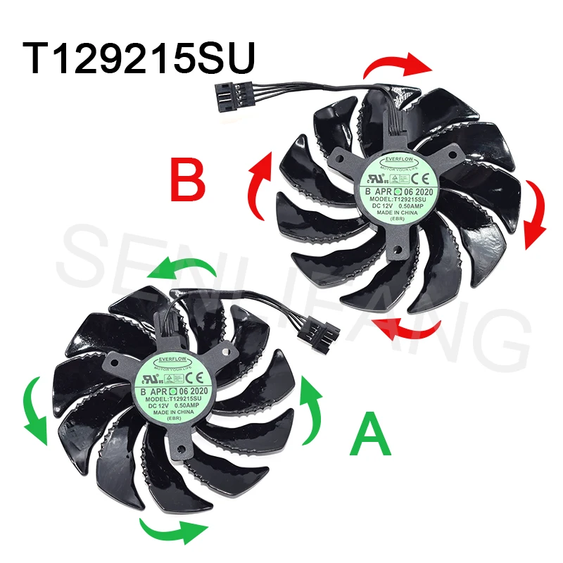 Well Tested Graphics Card Cooler Fan T129215SU DC 12V 0.5A 12V Four Lines Fan For GTX 1060 1070 GTX1060 GTX1070
Well Tested Graphics Card Cooler Fan T129215SU DC 12V 0.5A 12V Four Lines Fan For GTX 1060 1070 GTX1060 GTX1070