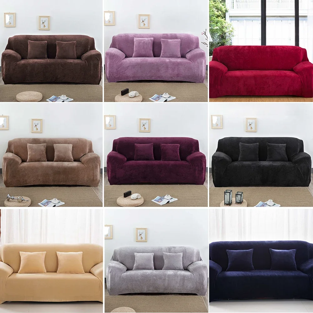 1PC Velvet Sofa Cover Thick Elastic 1/2/3/4 Seater Sofa Cover for Living Room Velvet Plush L Shaped Wasbare Full Hoes Voor Sofa
1PC Velvet Sofa Cover Thick Elastic 1/2/3/4 Seater Sofa Cover for Living Room Velvet Plush L Shaped Wasbare Full Hoes Voor Sofa
