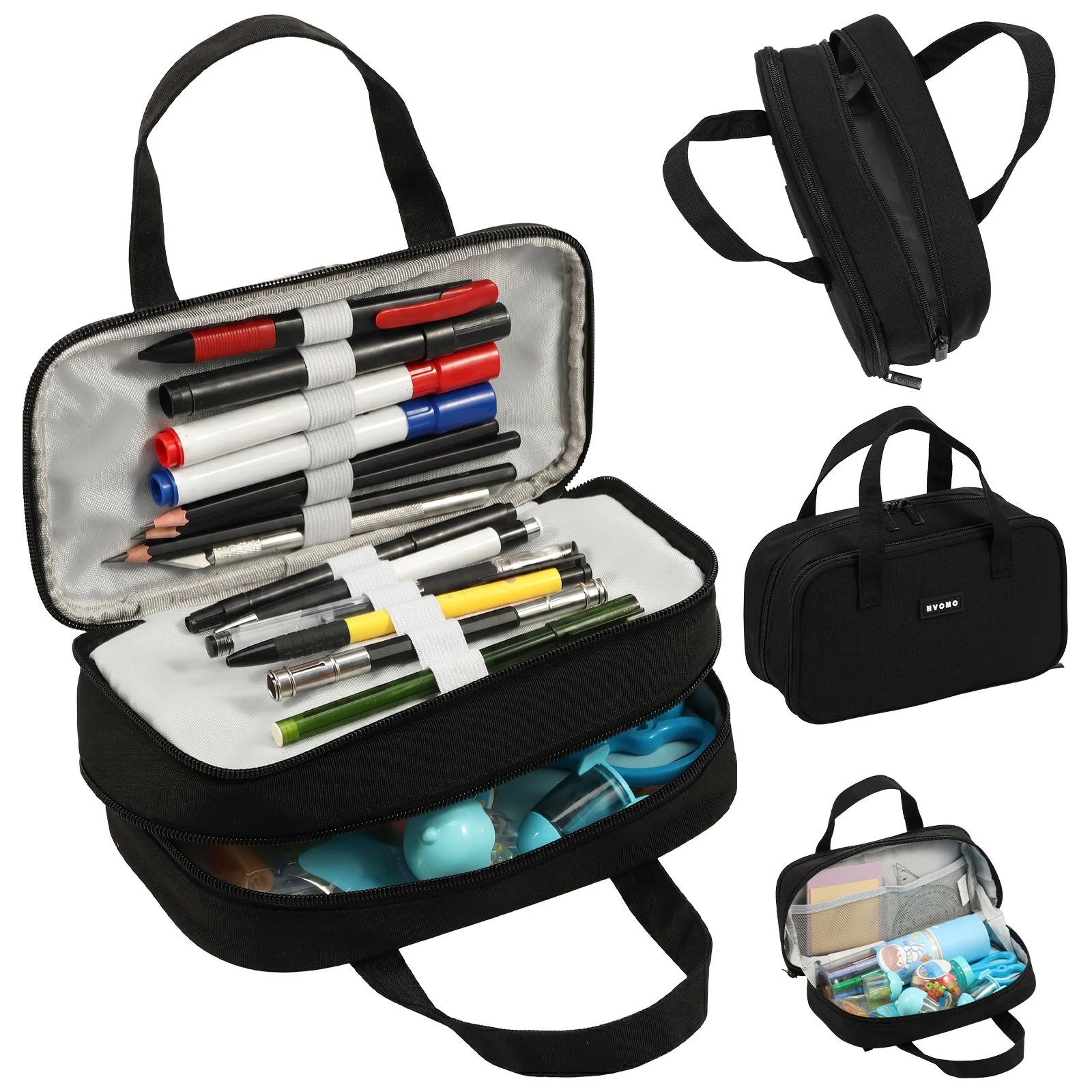 Large Pencil Case Big Capacity Pencil Pouch with 5 Compartments Creative Kids Pen Bag Stationery Box School Student Supplies
Large Pencil Case Big Capacity Pencil Pouch with 5 Compartments Creative Kids Pen Bag Stationery Box School Student Supplies