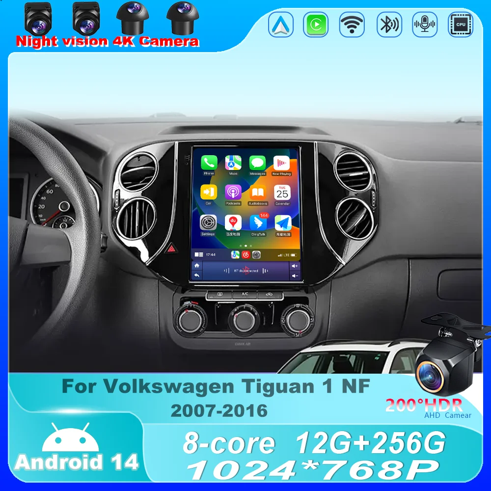 9.7" Car Radio For Volkswagen Tiguan 1 NF 2007-2016 Android 14 Wireless Carplay Player Multimedia Navigation GPS 4G QLED Screen
9.7" Car Radio For Volkswagen Tiguan 1 NF 2007-2016 Android 14 Wireless Carplay Player Multimedia Navigation GPS 4G QLED Screen