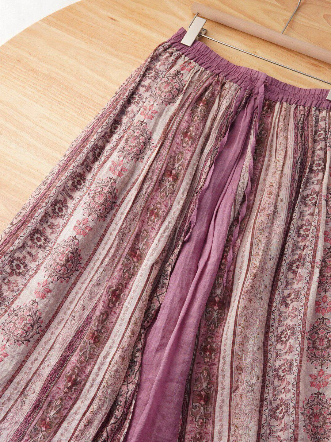 High-End Double Layer A-Line Skirt Summer plus Size Floral Print Fashion Artistic Slimming Skirts Korean Style Commute
High-End Double Layer A-Line Skirt Summer plus Size Floral Print Fashion Artistic Slimming Skirts Korean Style Commute