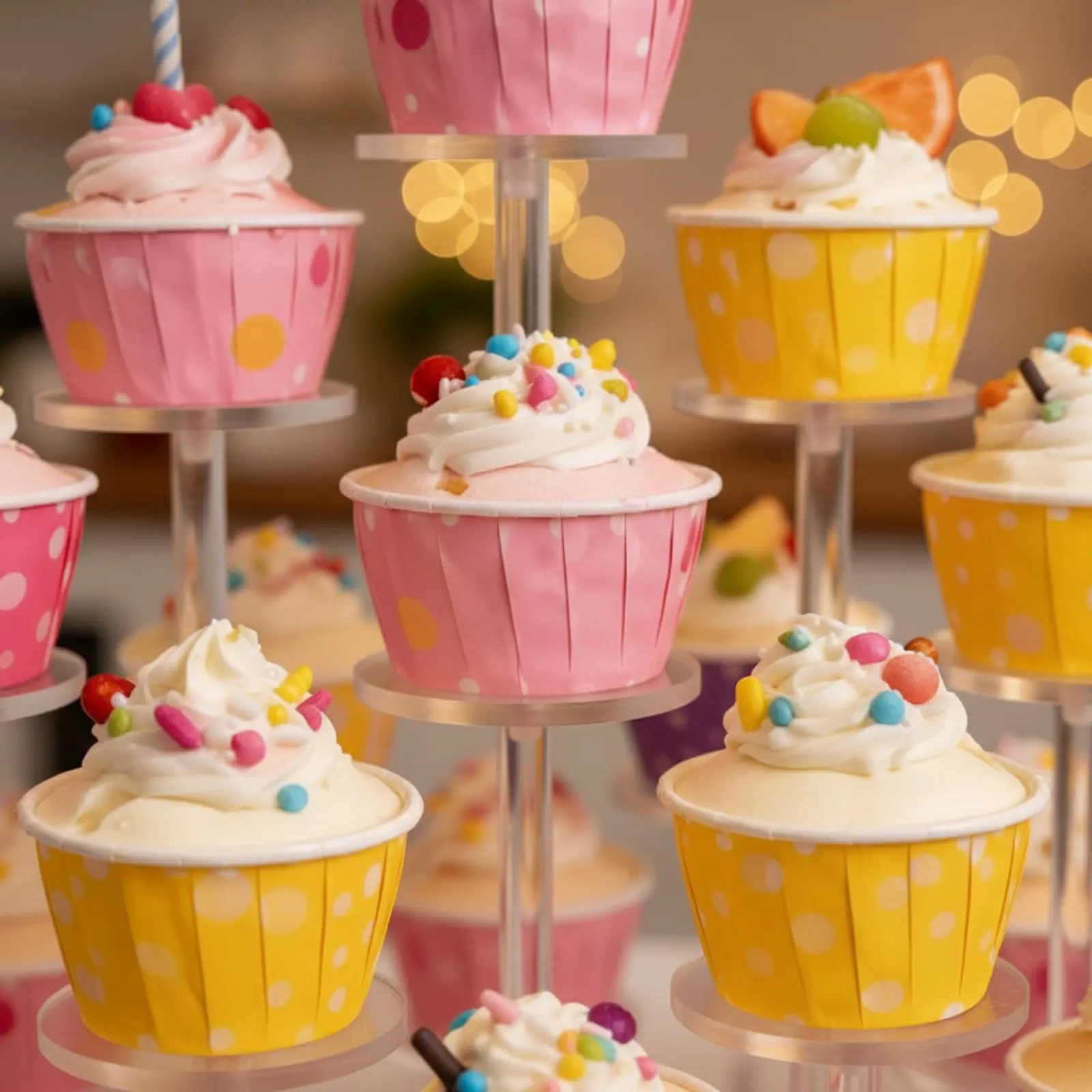 Acrylic Cupcake Stand Transparent Round Cupcake Display Stand Clear Dessert Display Multi-Tier Party Decor Polished Edges
Acrylic Cupcake Stand Transparent Round Cupcake Display Stand Clear Dessert Display Multi-Tier Party Decor Polished Edges