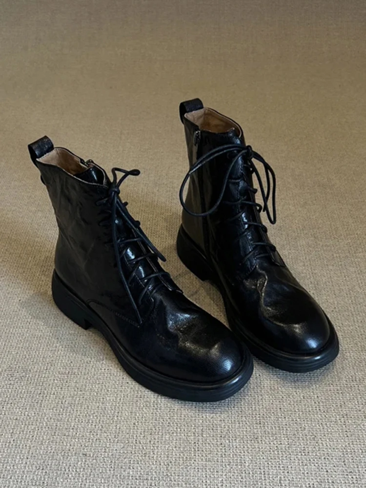 Women's Boots Leather Fur Lined Flat Bot Ankle Boots Spring Autumn Winter Faion Comfortable Breathable oes
Women's Boots Leather Fur Lined Flat Bot Ankle Boots Spring Autumn Winter Faion Comfortable Breathable oes