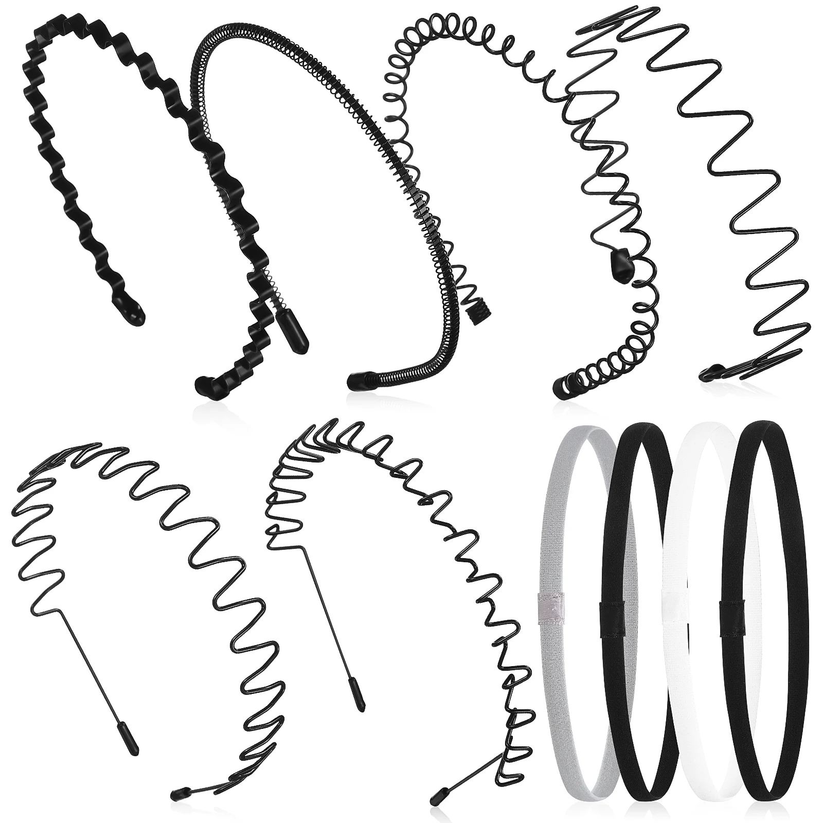 10 Pcs Sports Headband for Men Wavy Metal Elastic Hairband Mens Back Head Bands Easy Styling Premium Quality Spring Hoop
10 Pcs Sports Headband for Men Wavy Metal Elastic Hairband Mens Back Head Bands Easy Styling Premium Quality Spring Hoop