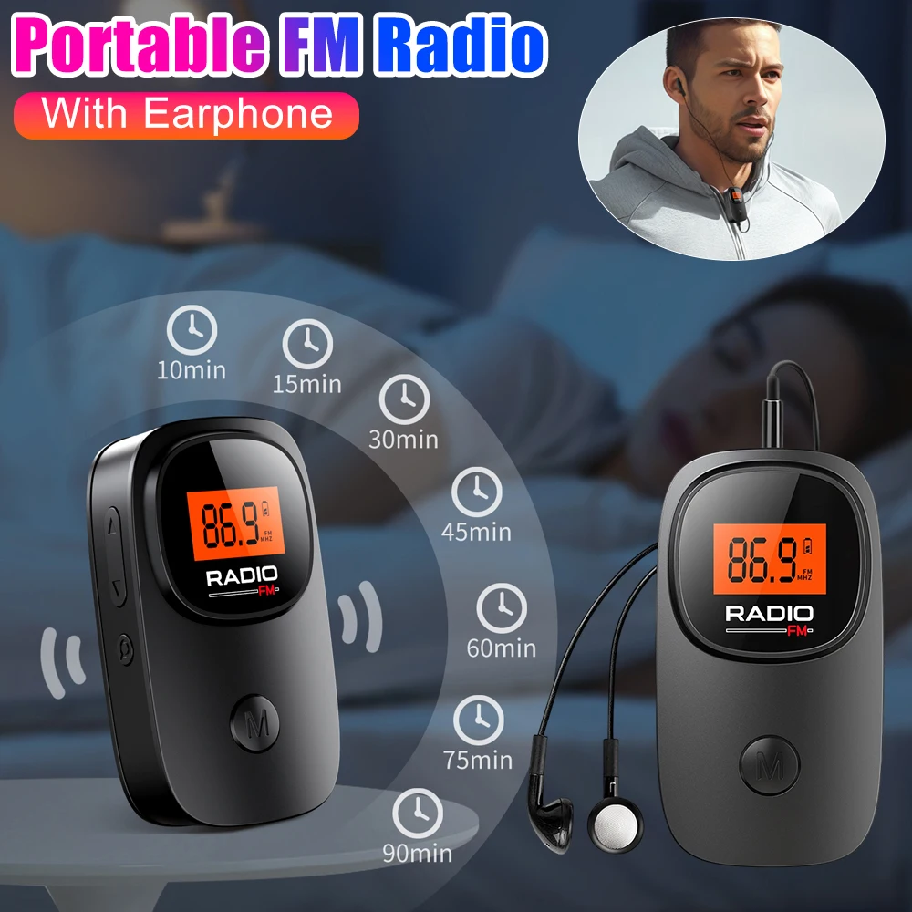 Portable Mini Radio With Earphone Digital Tuning Pocket Radios Battery Operated Radio With Clip For Home Office Outdoor Sport
Portable Mini Radio With Earphone Digital Tuning Pocket Radios Battery Operated Radio With Clip For Home Office Outdoor Sport