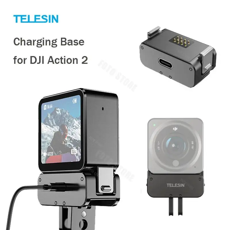 TELESIN Charging Base Adapter for DJI Action 2 Main Camera Magnetic Adapter Mount Accessories
TELESIN Charging Base Adapter for DJI Action 2 Main Camera Magnetic Adapter Mount Accessories