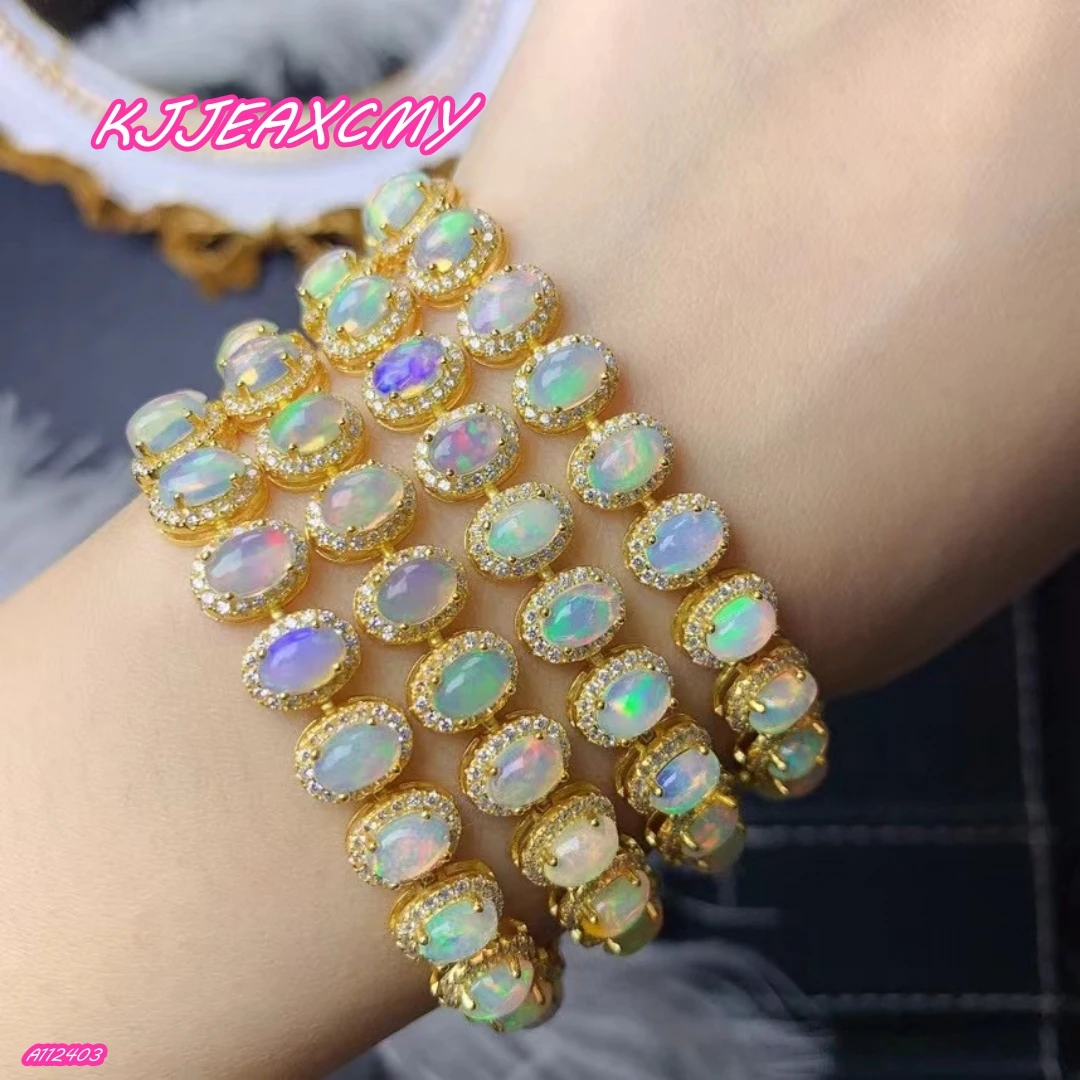 KJJEAXCMY 925 Sterling Silver Natural Opal Gemstone Women's Luxury Bracelet Girl's Party Birthday Christmas Gift Jewelry
KJJEAXCMY 925 Sterling Silver Natural Opal Gemstone Women's Luxury Bracelet Girl's Party Birthday Christmas Gift Jewelry