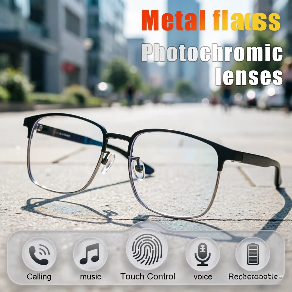 Premium Metal Frame Smart Glasses Color Changing Lenses Bluetooth Headset Dual Touch Control Eyewear
Premium Metal Frame Smart Glasses Color Changing Lenses Bluetooth Headset Dual Touch Control Eyewear