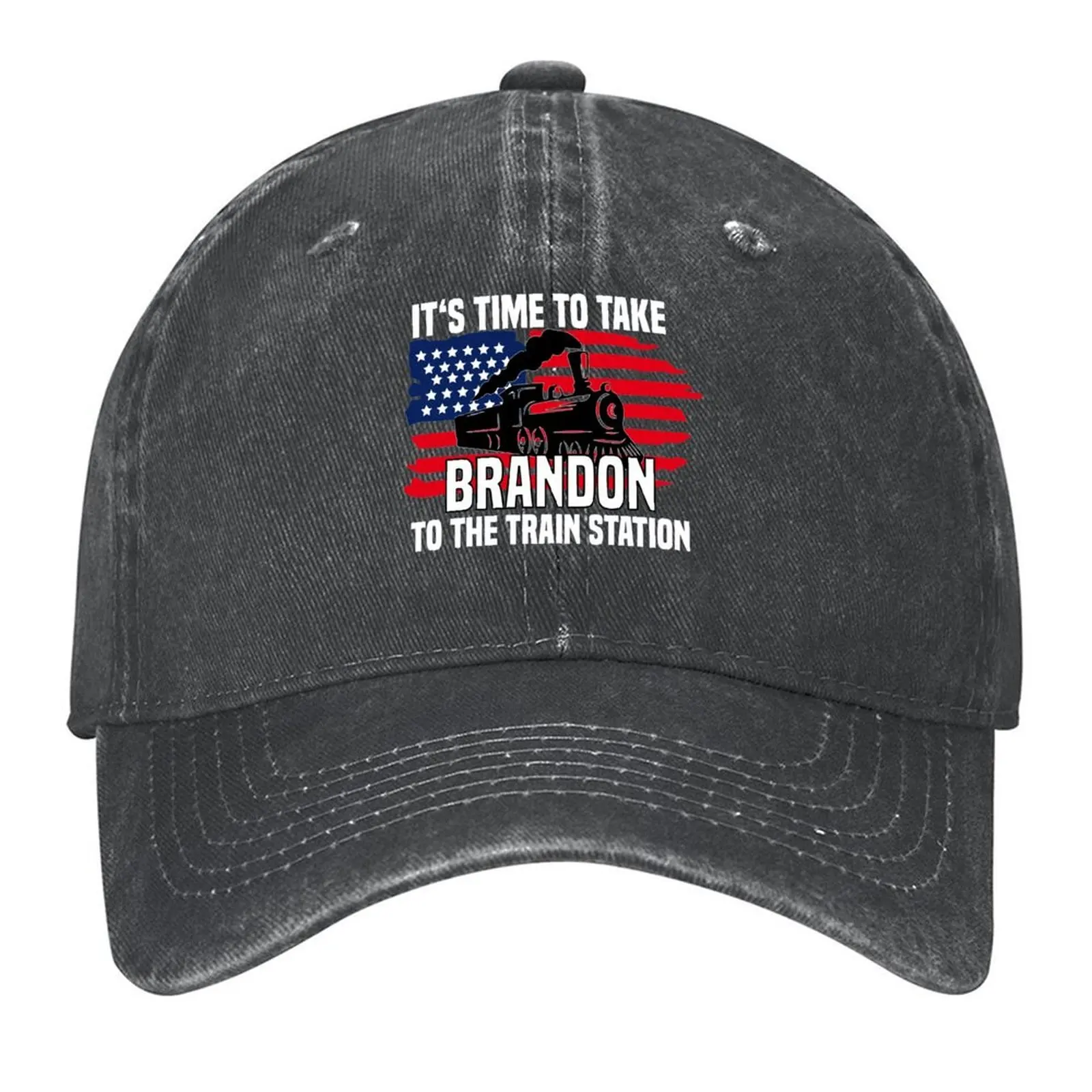 It's Time To Take Brandon To The Train Station America Flag Baseball Cap |-F-| Thermal Visor Christmas Hat Men's Women's
It's Time To Take Brandon To The Train Station America Flag Baseball Cap |-F-| Thermal Visor Christmas Hat Men's Women's
