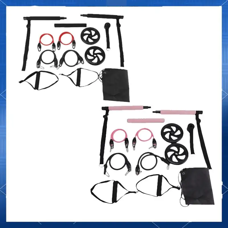 ABJV Pilates Bar Kit+Resistance Bands,Pilates Equipment Exercise Bar With Ab Roller, Portable Home Gym Yoga Fitness Bar
ABJV Pilates Bar Kit+Resistance Bands,Pilates Equipment Exercise Bar With Ab Roller, Portable Home Gym Yoga Fitness Bar