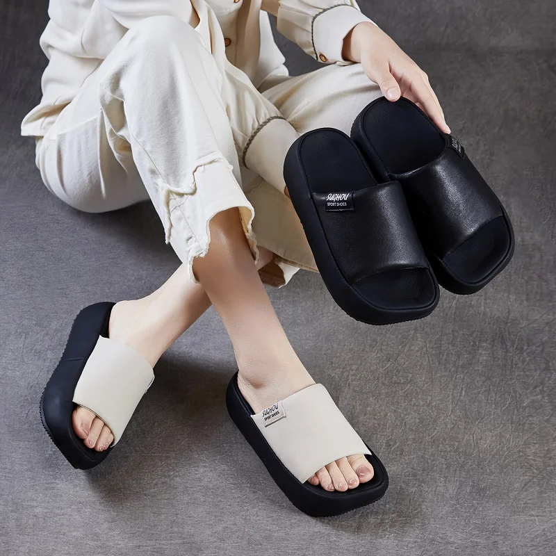 2026 Summer Outside Casual Slippers Women Genuine Leather Sheepskin Open Toe Slip On Thick Sole Flat Platform Sandals Slides
2026 Summer Outside Casual Slippers Women Genuine Leather Sheepskin Open Toe Slip On Thick Sole Flat Platform Sandals Slides