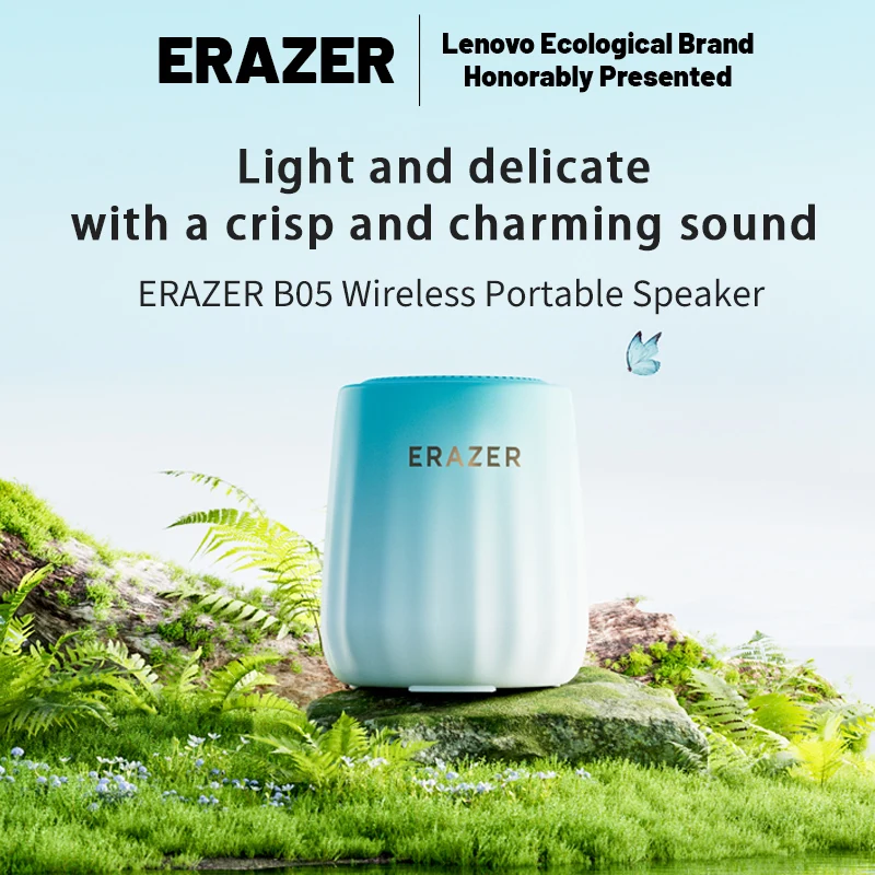 ERAZER B05 Wireless Portable Speaker 360° Stereo HIFI Sound Quality Bluetooth5.3 Support TWS TF 1800mah Big Battery Mini Speaker
ERAZER B05 Wireless Portable Speaker 360° Stereo HIFI Sound Quality Bluetooth5.3 Support TWS TF 1800mah Big Battery Mini Speaker