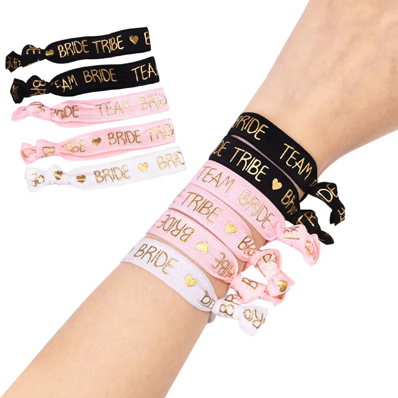 10Pcs/Set Rose Gold Team Bride Wristband Hen Party Bracelet Bachelorette Party Wedding Decoration Accessory Bridal Shower Supply
10Pcs/Set Rose Gold Team Bride Wristband Hen Party Bracelet Bachelorette Party Wedding Decoration Accessory Bridal Shower Supply