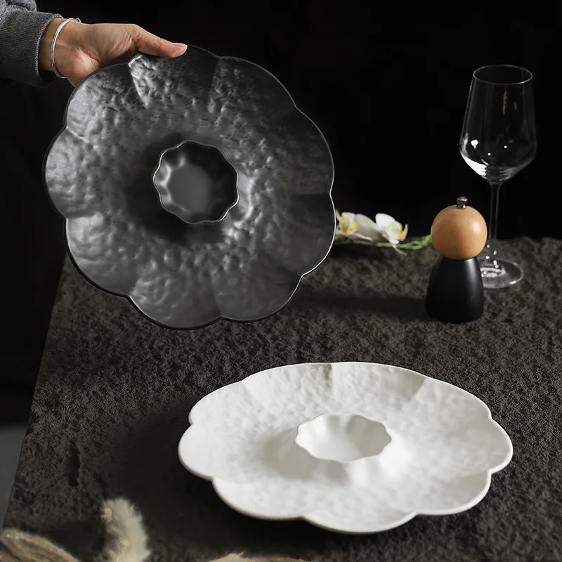 Creative Flower-shaped Ceramic Dining Plate Unique-shaped Plate Hotels Restaurants Salad Dessert Plate Kitchen Tableware Dishes
Creative Flower-shaped Ceramic Dining Plate Unique-shaped Plate Hotels Restaurants Salad Dessert Plate Kitchen Tableware Dishes