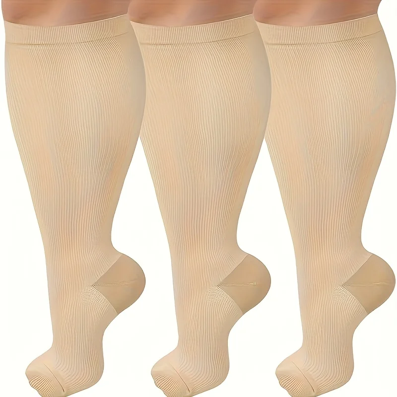 3 Pairs of Plus Size Compression Socks 2XL 3 XL 4 XL High Elasticity Compression Socks for Sports Fitness
3 Pairs of Plus Size Compression Socks 2XL 3 XL 4 XL High Elasticity Compression Socks for Sports Fitness