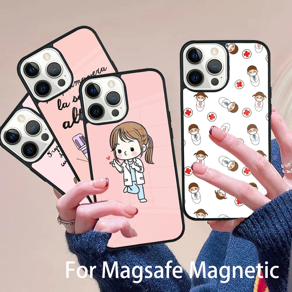 Cartoon Medicine Doctor Nurse Phone Case Magesafe Magnetic Wireless Charge Cover For IPhone 16 11 12 13 14 15 Pro Max Plus Mini
Cartoon Medicine Doctor Nurse Phone Case Magesafe Magnetic Wireless Charge Cover For IPhone 16 11 12 13 14 15 Pro Max Plus Mini