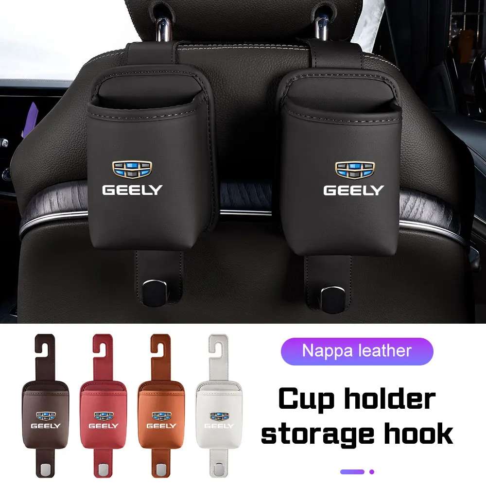 Leather Car Backrest Hanger Storage Bin with Hook For Geely Galaxy L7 L6 Boyue Borui Coolray Emgrand GE Storage Box Drink Rack
Leather Car Backrest Hanger Storage Bin with Hook For Geely Galaxy L7 L6 Boyue Borui Coolray Emgrand GE Storage Box Drink Rack