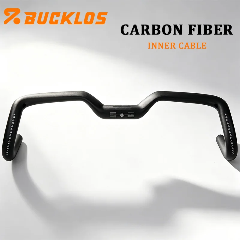 BUCKLOS Full Carbon Bike Handlebar Internal Cable Road Cycling Handle Bar 400/420/440/460/480mm Racing Bicycle Handlebar
BUCKLOS Full Carbon Bike Handlebar Internal Cable Road Cycling Handle Bar 400/420/440/460/480mm Racing Bicycle Handlebar