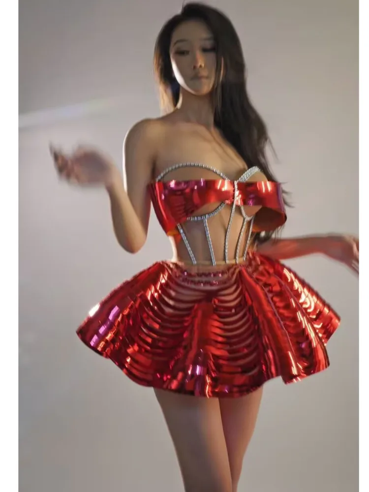 Women Stage Performance Costume Two Piece Set Silver Sequ Fancy Outfit Sexy Backless Shiny Birthday Party Dresses N5W
Women Stage Performance Costume Two Piece Set Silver Sequ Fancy Outfit Sexy Backless Shiny Birthday Party Dresses N5W