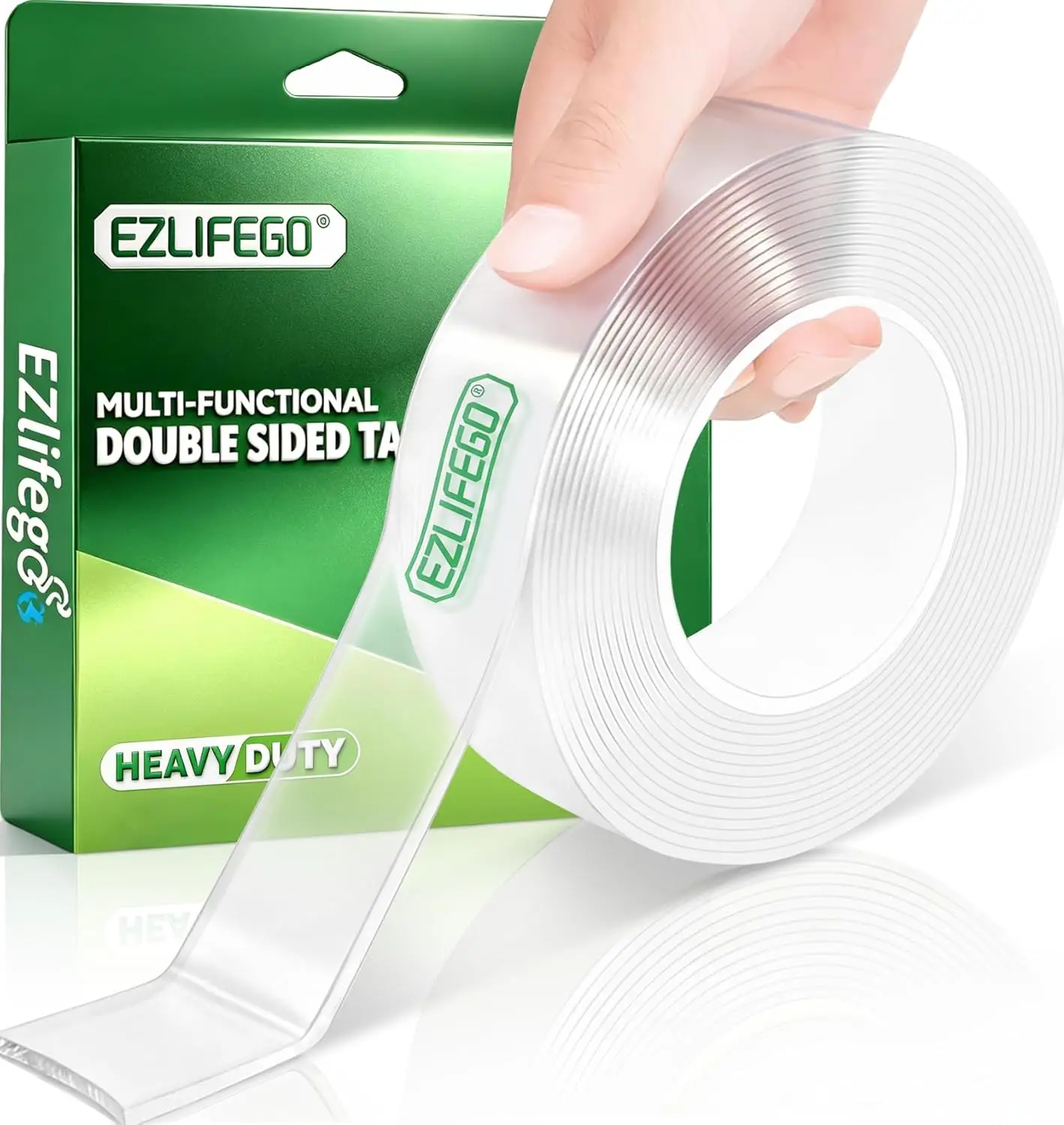 Double Sided Tape Heavy Duty, Nano Adhesive Tape Clear Mounting for Picture Hanging Strips 9.85FT
Double Sided Tape Heavy Duty, Nano Adhesive Tape Clear Mounting for Picture Hanging Strips 9.85FT