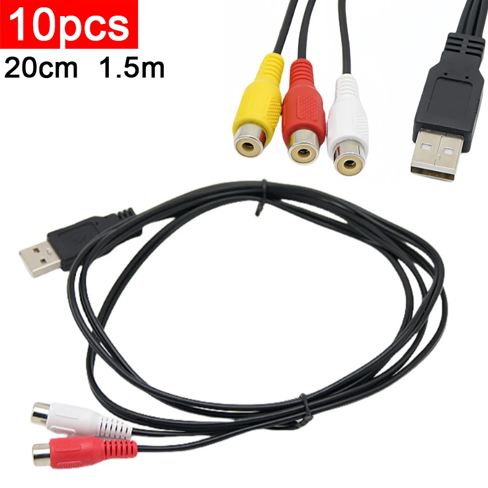 10 шт. AV-кабели USB Revolution Two Lotus, аудиокабель AM to 2RCA Female, приставка, подключение DVD, ТВ-кабель
10 шт. AV-кабели USB Revolution Two Lotus, аудиокабель AM to 2RCA Female, приставка, подключение DVD, ТВ-кабель