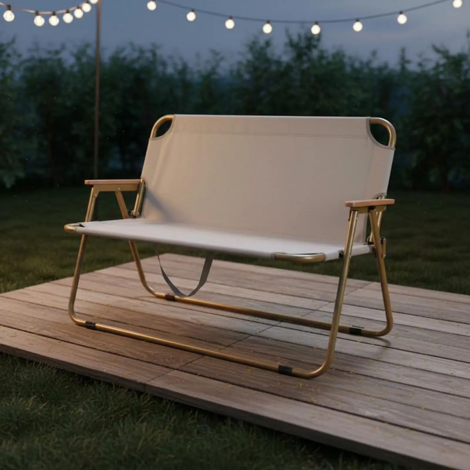 Double Folding Camping Chair Sturdy Duty 2 Person Folding Camp Chair Outdoor Furniture Thickened Frame Wooden Armrests for Beach
Double Folding Camping Chair Sturdy Duty 2 Person Folding Camp Chair Outdoor Furniture Thickened Frame Wooden Armrests for Beach