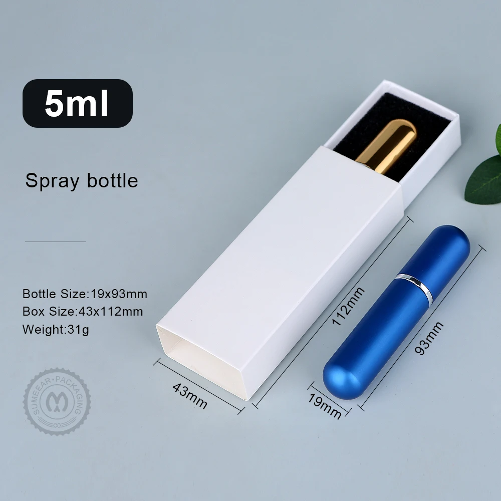 Mini 5ml 30/50PCS Refillable Perfume Bottle Spray Bottle Container With Box Empty Perfume Bottle Travel Custom LOGO Pay Extra
Mini 5ml 30/50PCS Refillable Perfume Bottle Spray Bottle Container With Box Empty Perfume Bottle Travel Custom LOGO Pay Extra