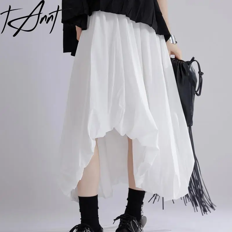 Tannt Women Skirt Irregular High-waisted Long Skirts Black White Asymmetry All-match Fashion Summer Long Skirts For Women 2025
Tannt Women Skirt Irregular High-waisted Long Skirts Black White Asymmetry All-match Fashion Summer Long Skirts For Women 2025