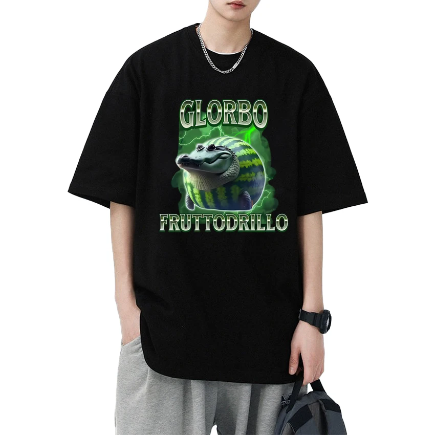 New Italian Brainrot Funny Glorbo Fruttodrillo Meme Graphics T Shirt Men Women Fashion short sleeve T-shirts Unisex Cotton Tops
New Italian Brainrot Funny Glorbo Fruttodrillo Meme Graphics T Shirt Men Women Fashion short sleeve T-shirts Unisex Cotton Tops