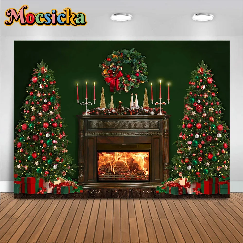 Christmas Retro Fireplace Background Green Wallpaper Decoration Room Xmas Tree Gifts Wreath Photography Backdrop Studio Supplies
Christmas Retro Fireplace Background Green Wallpaper Decoration Room Xmas Tree Gifts Wreath Photography Backdrop Studio Supplies