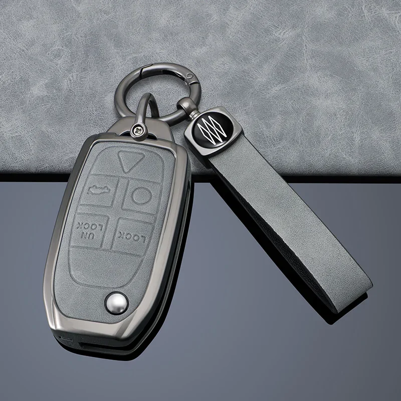 Zinc Alloy + Leather Car key case cover Holder For VOLVO S60 S80 V70 XC70 XC90 key Remote Protection Holder accessories
Zinc Alloy + Leather Car key case cover Holder For VOLVO S60 S80 V70 XC70 XC90 key Remote Protection Holder accessories