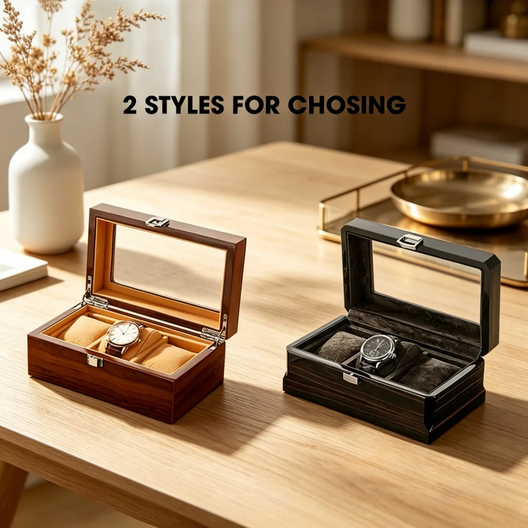 Luxury Wood Grain Watch Box 3 Slots Velure Quartz Mechanical Series Storage Smooth Surface Watch Gift Box for Seiko Santoz Watch
Luxury Wood Grain Watch Box 3 Slots Velure Quartz Mechanical Series Storage Smooth Surface Watch Gift Box for Seiko Santoz Watch