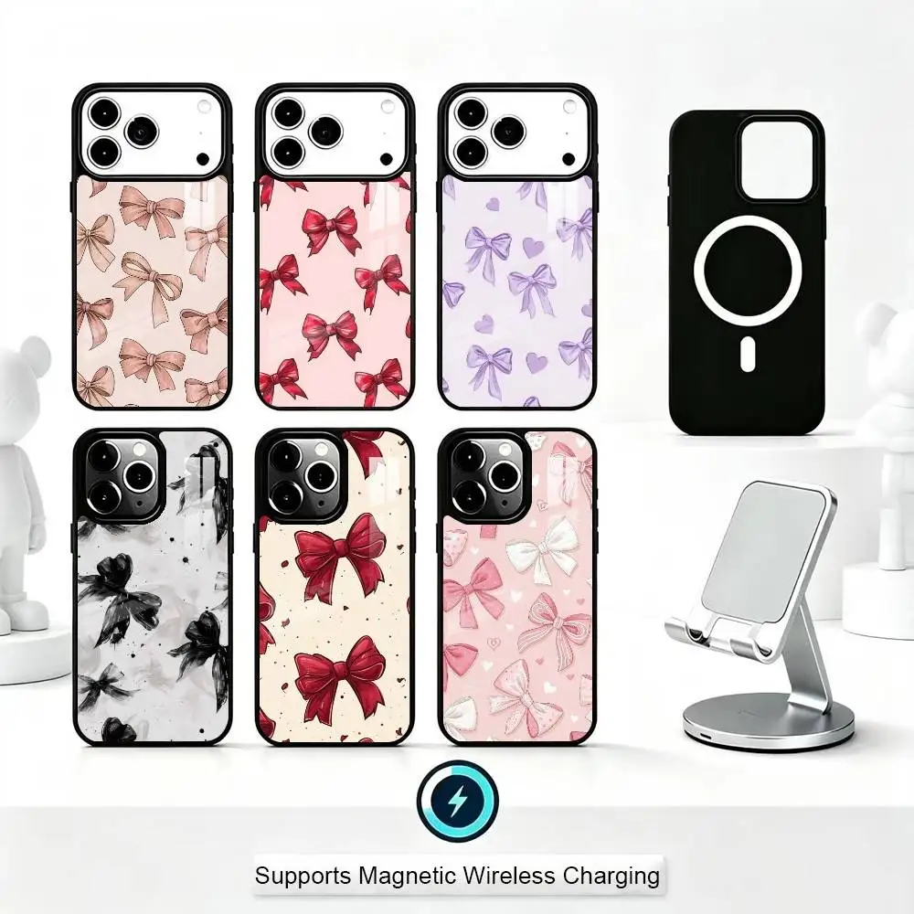 Fashionable bowknot Phone Case For iPhone17,16,15,14,13,12,11 Plus,Pro Compatible with magnetic wireless charging
Fashionable bowknot Phone Case For iPhone17,16,15,14,13,12,11 Plus,Pro Compatible with magnetic wireless charging