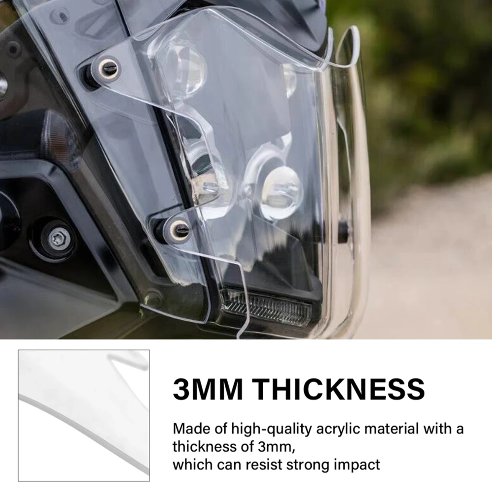 Motorcycle Accessories Acrylic Headlight Protector Light Cover Protective Guard For YAMAHA Tenere 700 Tenere700 XT700Z 2019-2024
Motorcycle Accessories Acrylic Headlight Protector Light Cover Protective Guard For YAMAHA Tenere 700 Tenere700 XT700Z 2019-2024