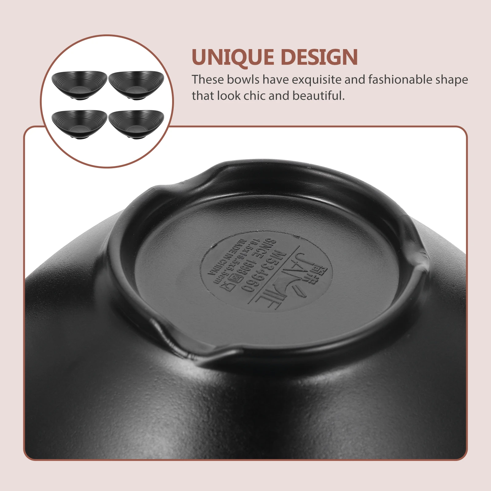 4 Pcs Japanese and Korean Ramen Soup Bowl Salad Bowls Serving Melamine Breakfast
4 Pcs Japanese and Korean Ramen Soup Bowl Salad Bowls Serving Melamine Breakfast