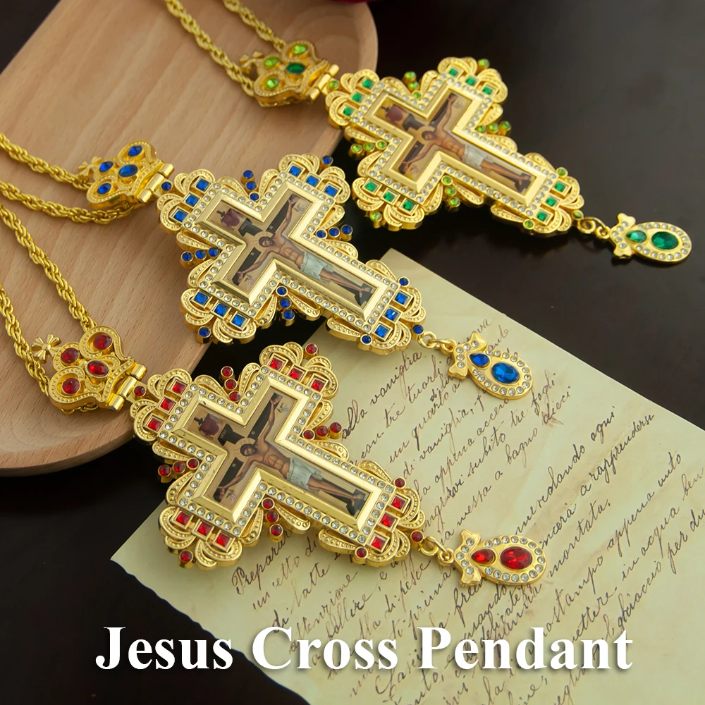 Orthodox Jesus Cross Pendant, Zinc Alloy Gold-Plated Pendant, Gift For Priests, Religious Items, Prayer, Funeral, Wedding
Orthodox Jesus Cross Pendant, Zinc Alloy Gold-Plated Pendant, Gift For Priests, Religious Items, Prayer, Funeral, Wedding