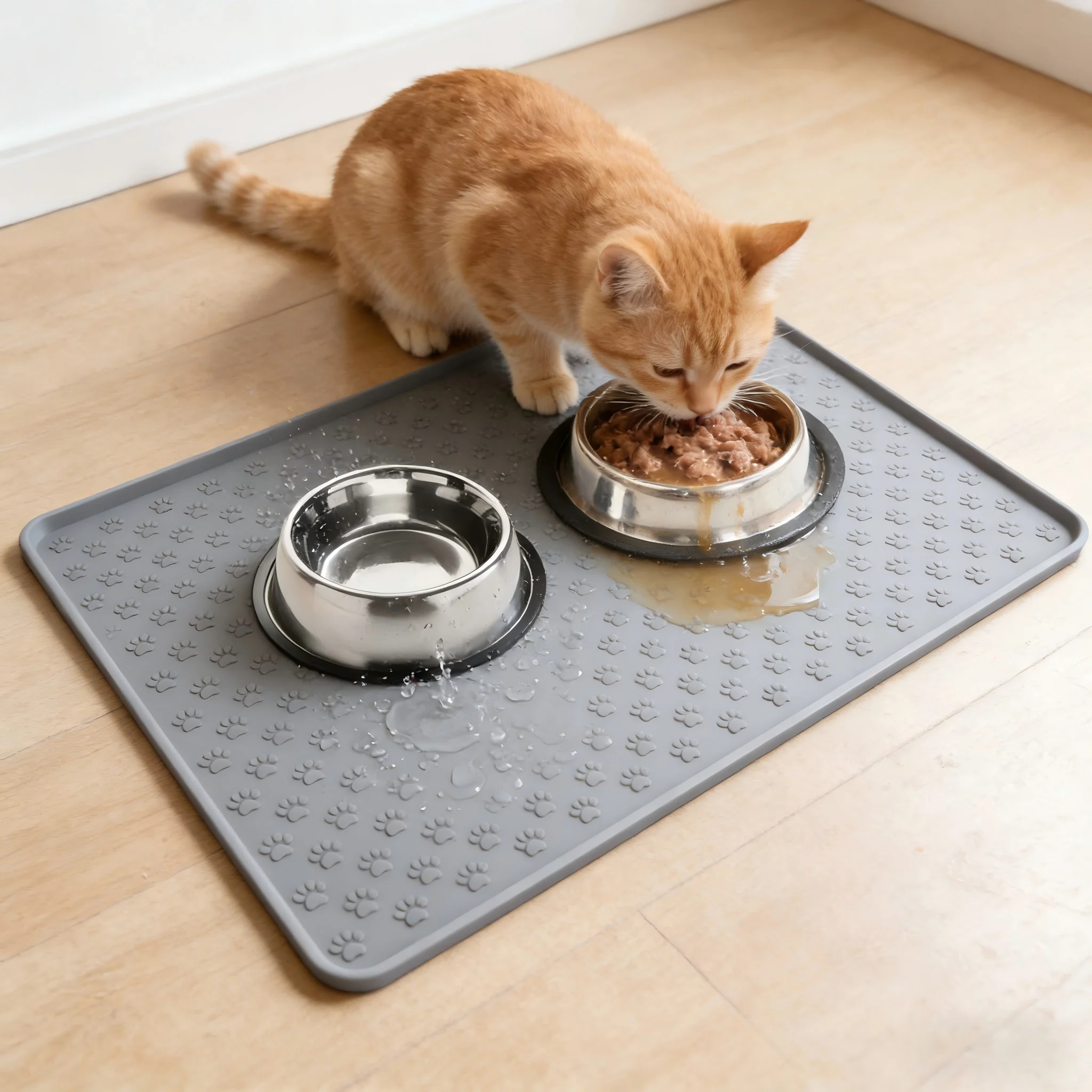 Pet Placemat for Dog and Cat, Mat for Prevent Food and Water Overflow, Suitable for Small, Medium and Big Pet
Pet Placemat for Dog and Cat, Mat for Prevent Food and Water Overflow, Suitable for Small, Medium and Big Pet