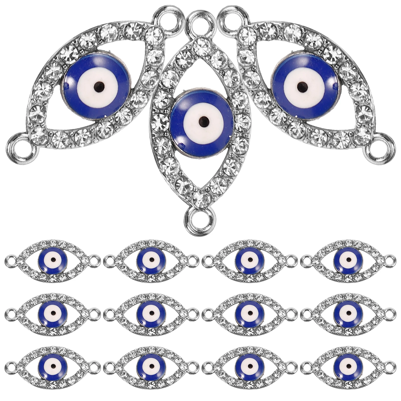 20pcs Evil Eye Pendant Zinc Alloy Connector Charms for Necklace Bracelet Making DIY Jewelry Supplies Accessories
20pcs Evil Eye Pendant Zinc Alloy Connector Charms for Necklace Bracelet Making DIY Jewelry Supplies Accessories