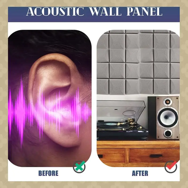 ABST SELF-ADHESIVE Sound Proof Foam Panels,12 Pack Acoustic Foam Panels 2 Inchx12 Inchx12 Inch,For Wall,Studio,Home & Office
ABST SELF-ADHESIVE Sound Proof Foam Panels,12 Pack Acoustic Foam Panels 2 Inchx12 Inchx12 Inch,For Wall,Studio,Home & Office