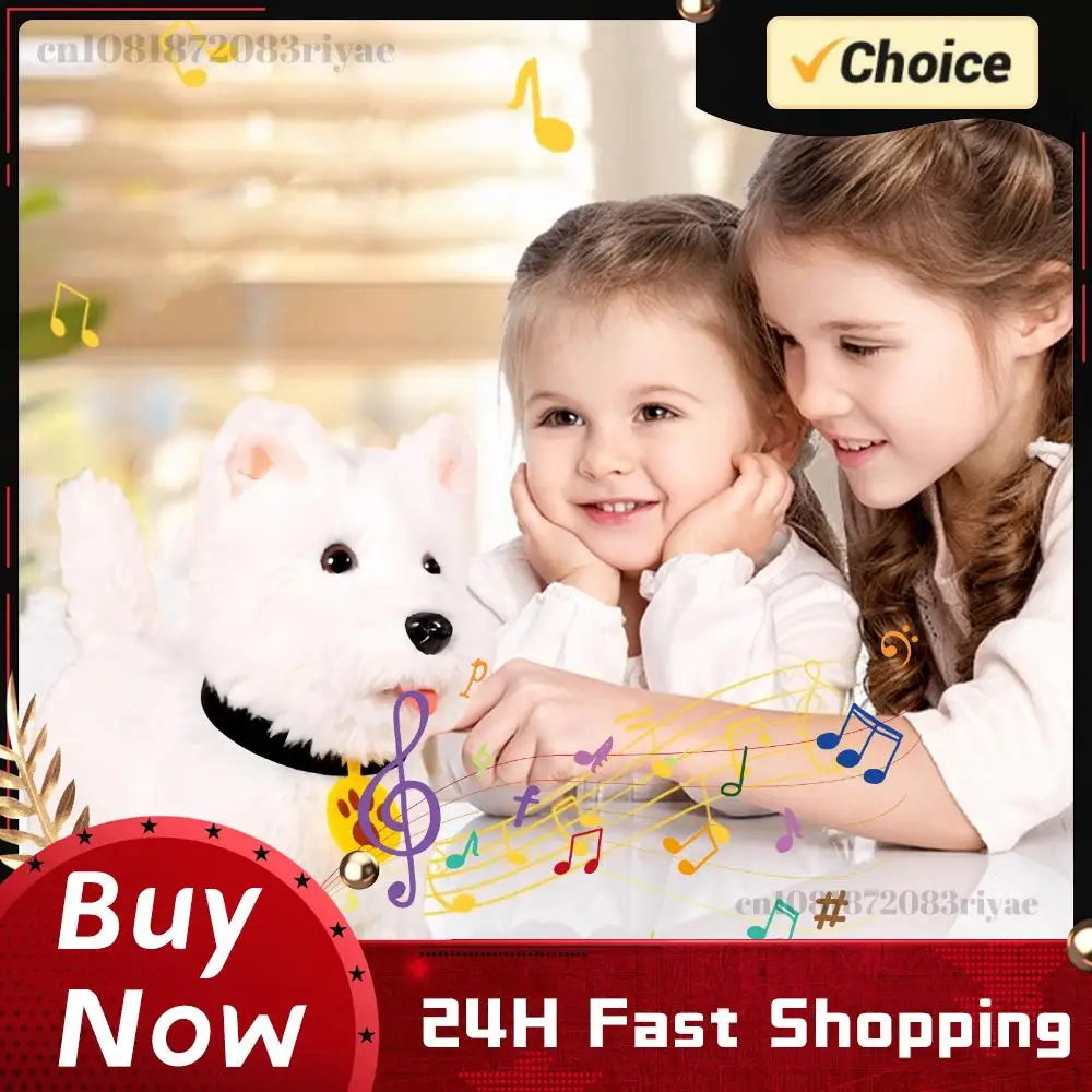 Cute Realistic Robot Puppy Barking Walking & Tail Wagging Soft Interactive Electronic Plush Puppy Toy Gift Toy for Girls & Boys
Cute Realistic Robot Puppy Barking Walking & Tail Wagging Soft Interactive Electronic Plush Puppy Toy Gift Toy for Girls & Boys