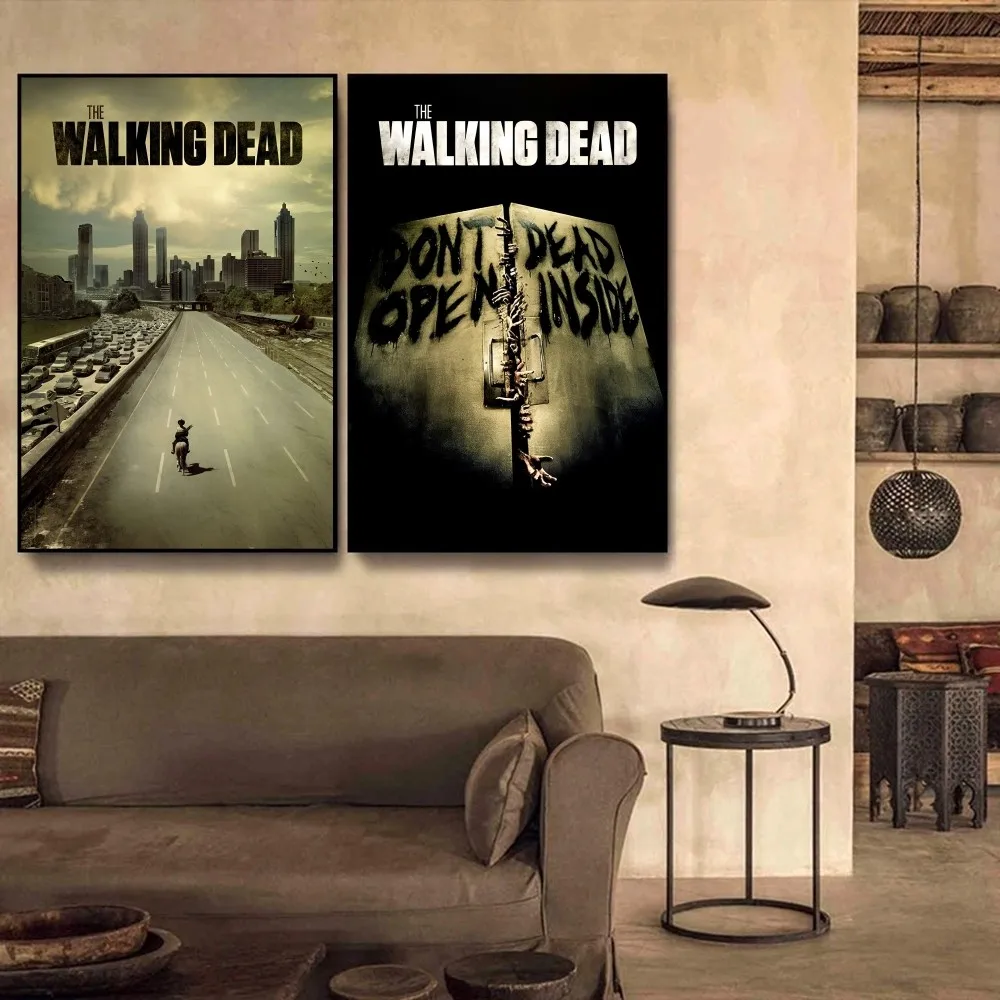 American TV Series The Walking Dead Poster Self-adhesive Art Poster Retro Kraft Paper Sticker DIY Vintage Decorative Painting
American TV Series The Walking Dead Poster Self-adhesive Art Poster Retro Kraft Paper Sticker DIY Vintage Decorative Painting