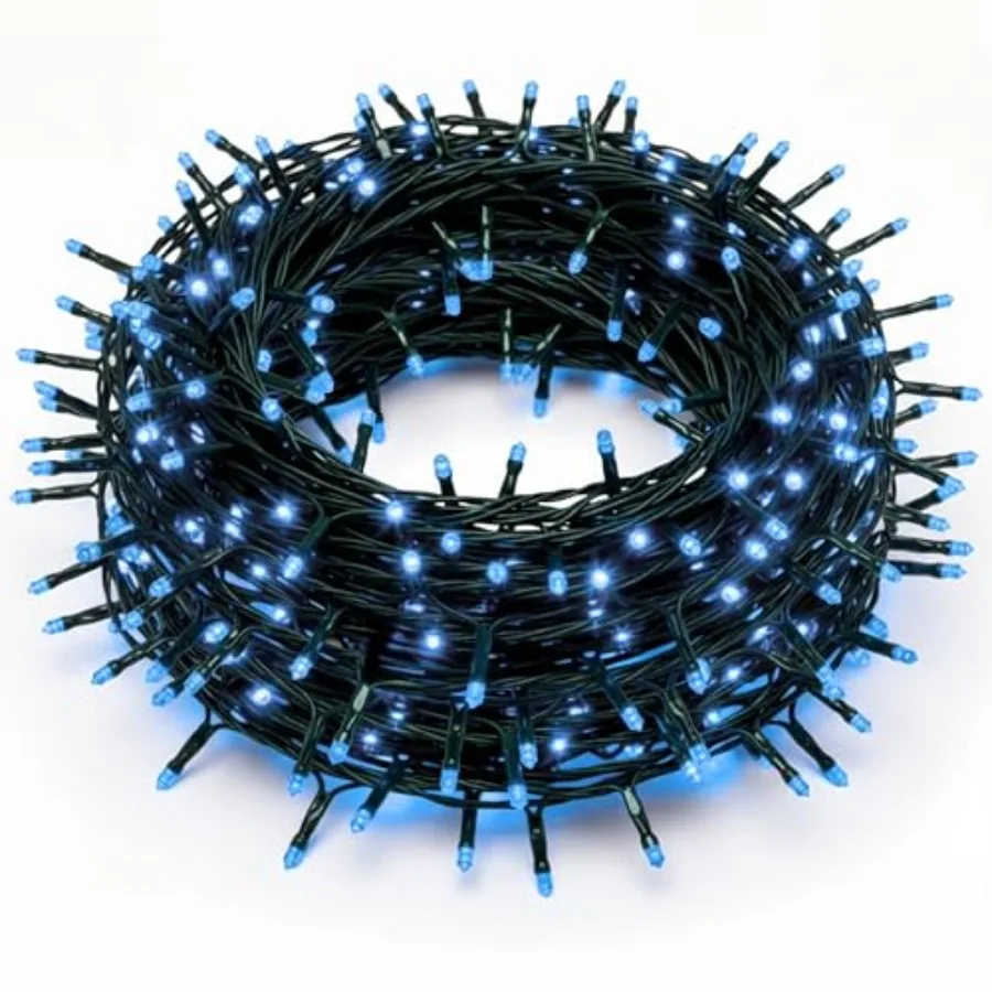 25-Ft Indoor Outdoor Blue LED Cluster Rice String 1000 Light Set Connectable
25-Ft Indoor Outdoor Blue LED Cluster Rice String 1000 Light Set Connectable