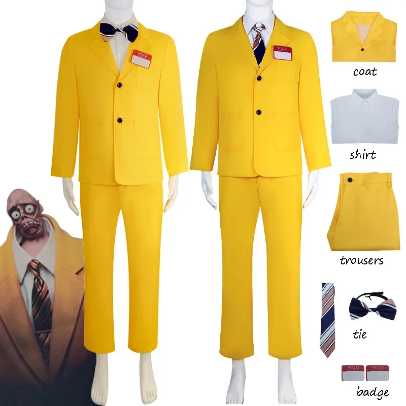 Anime Beetle Cosplay Costume Juices Bob Yellow Suit Coat Top Pants Tie Full Set Halloween Carnival Disguise Outfits Adult Men
Anime Beetle Cosplay Costume Juices Bob Yellow Suit Coat Top Pants Tie Full Set Halloween Carnival Disguise Outfits Adult Men