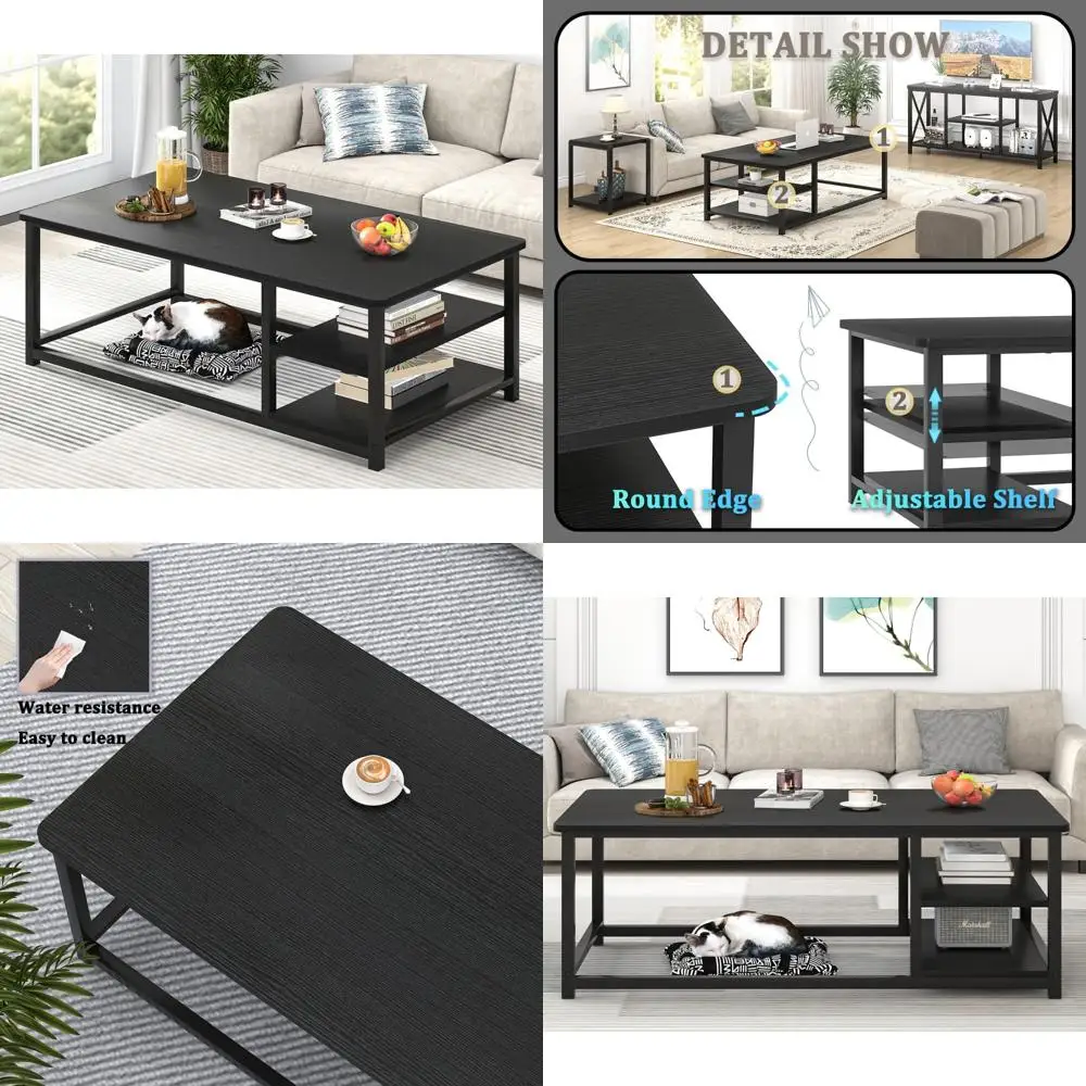 Современный журнальный столик в деревенском стиле с полкой для хранения, 47 прямоугольная мебель для гостиной
Современный журнальный столик в деревенском стиле с полкой для хранения, 47 прямоугольная мебель для гостиной