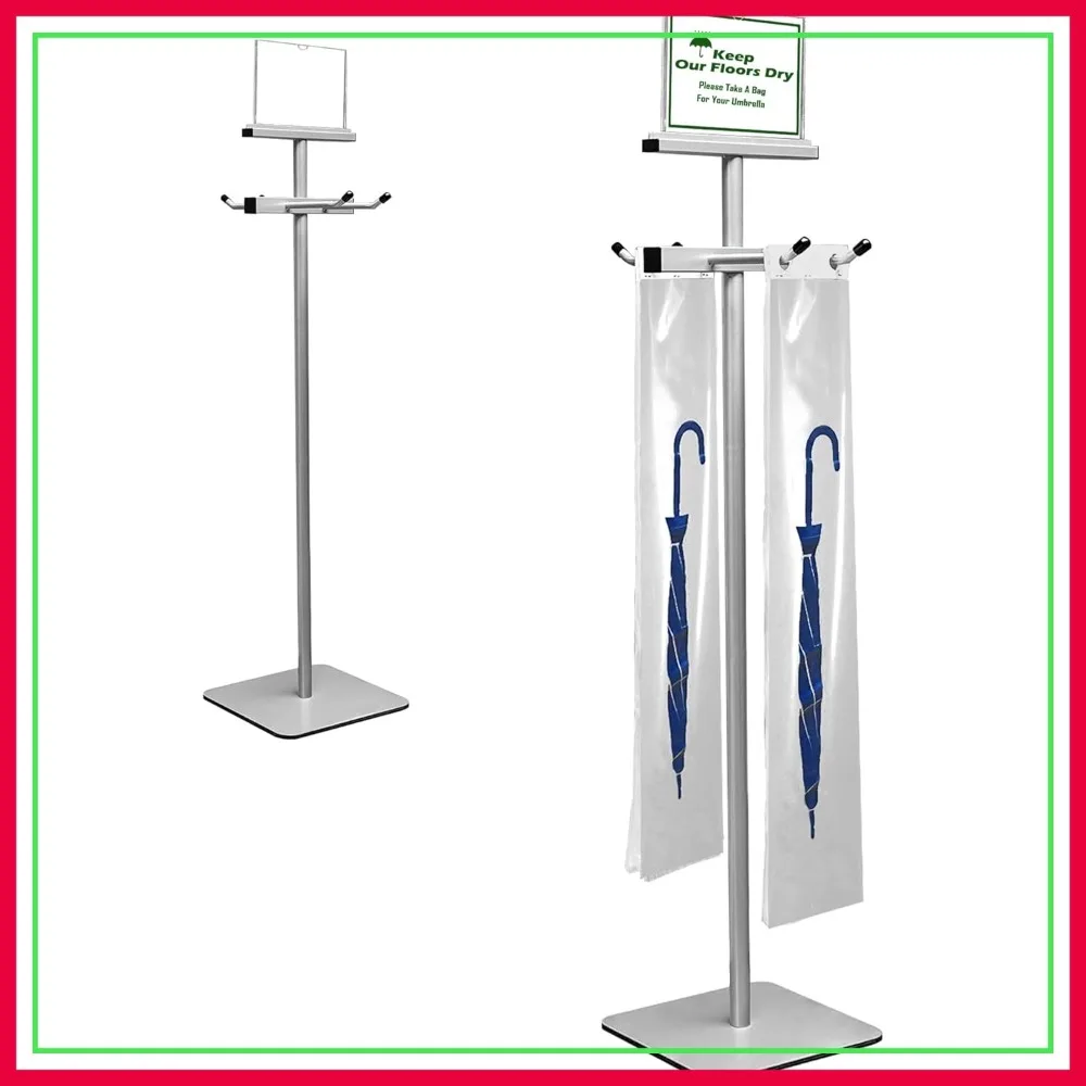 Umbrella Bag Stand with 200 Disposable Plastic Umbrella Bags, Wet Umbrella Holder for Home Office Entryway
Umbrella Bag Stand with 200 Disposable Plastic Umbrella Bags, Wet Umbrella Holder for Home Office Entryway