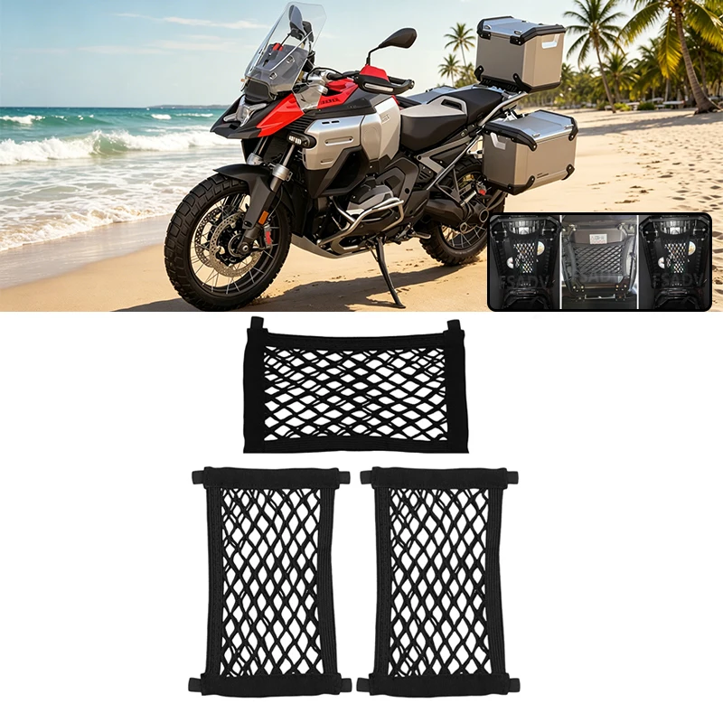 R1300GS ADV High Strength Storage Net Luggage Side Box Network For BMW R1300 GS Adventure R1300GSA 2025-2026 Motorcycle
R1300GS ADV High Strength Storage Net Luggage Side Box Network For BMW R1300 GS Adventure R1300GSA 2025-2026 Motorcycle