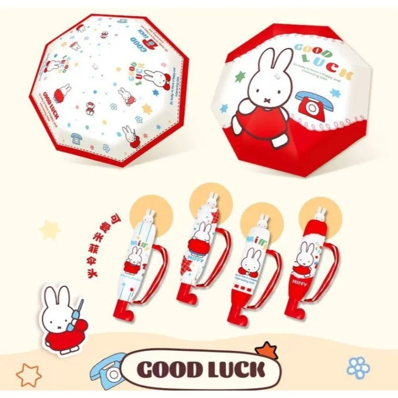 New Kawaii Miffy Rabbit Cartoon Rain and Rain Dual Use UV Resistant Sunshade Umbrella Cute Folding Wind Resistant Thickened
New Kawaii Miffy Rabbit Cartoon Rain and Rain Dual Use UV Resistant Sunshade Umbrella Cute Folding Wind Resistant Thickened