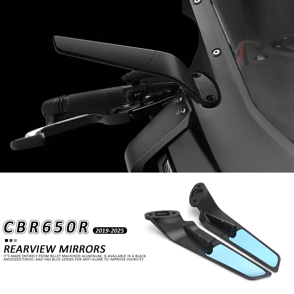 2024 Motorcycle Accessories Side Mirror CBR 650R Stealth Winglets Rearview Mirrors For Honda CBR650R CBR 650 R 2019-2025
2024 Motorcycle Accessories Side Mirror CBR 650R Stealth Winglets Rearview Mirrors For Honda CBR650R CBR 650 R 2019-2025
